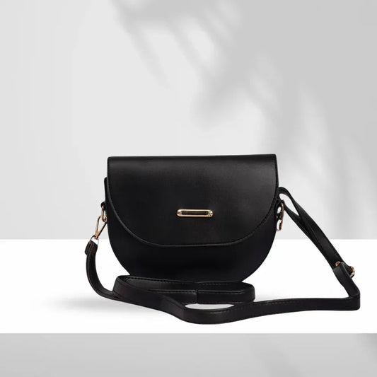 Chic Black Dual Strap Bag - HASWEAR