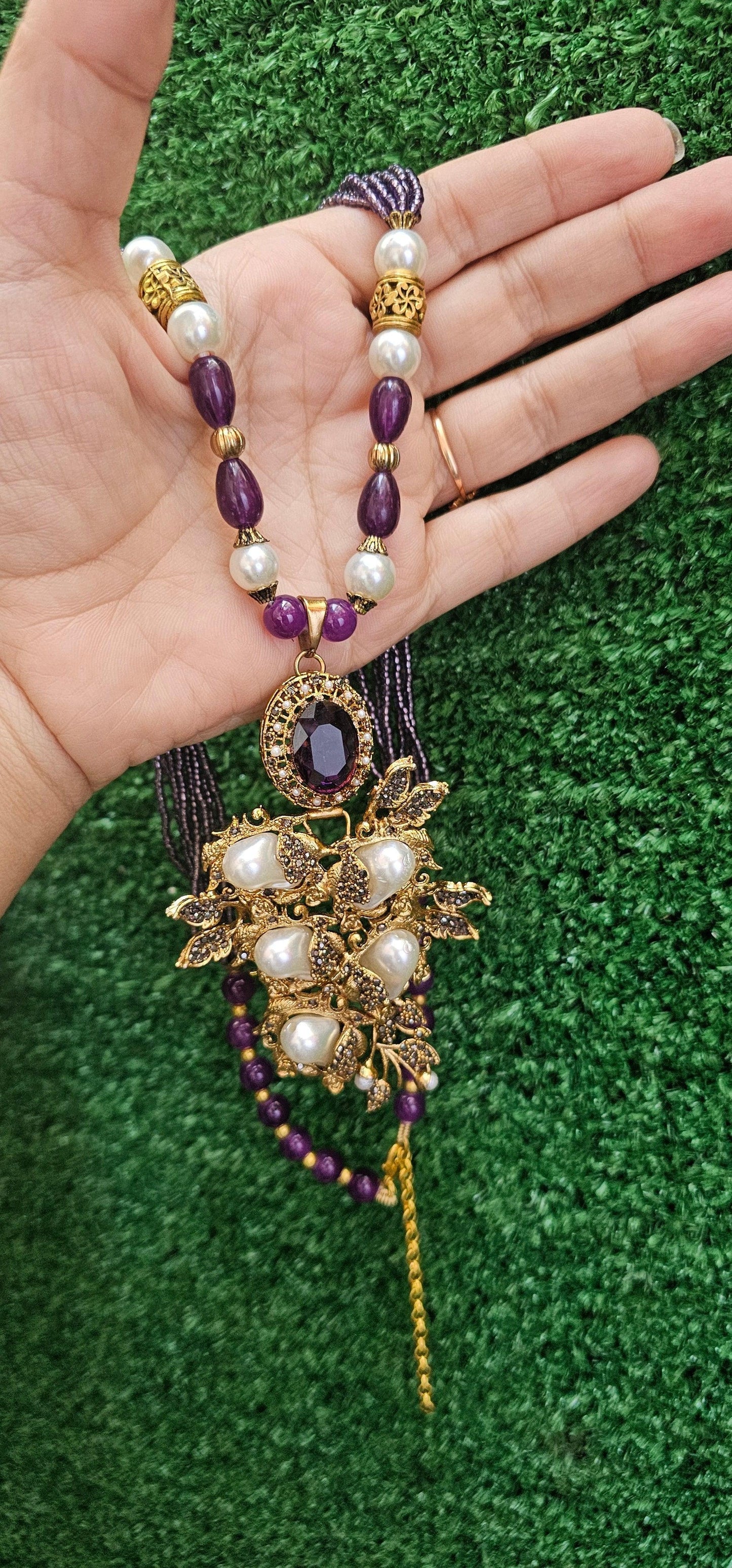 Handcrafted Turkish Mala Set with Earrings - HASWEAR