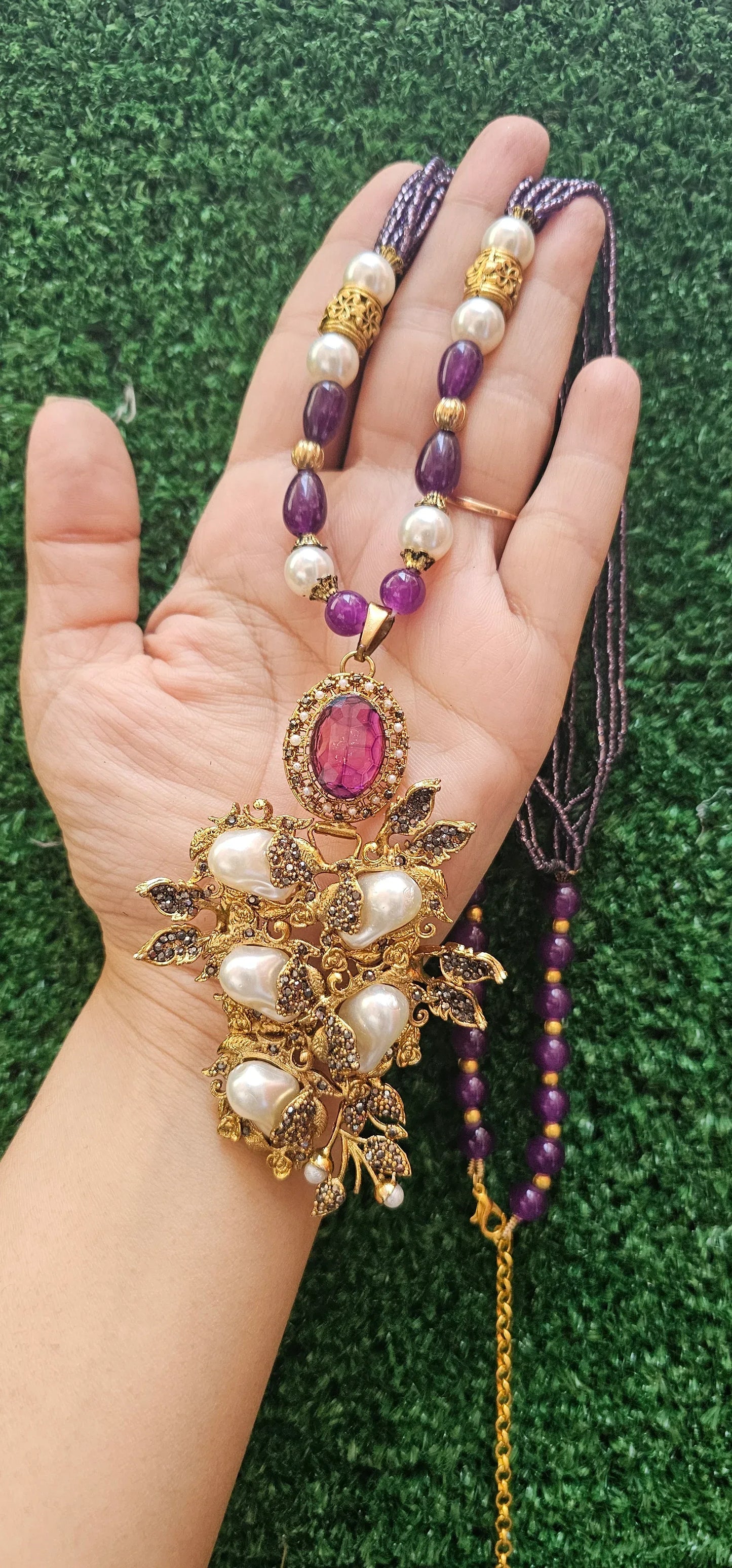 Handcrafted Turkish Mala Set with Earrings - HASWEAR