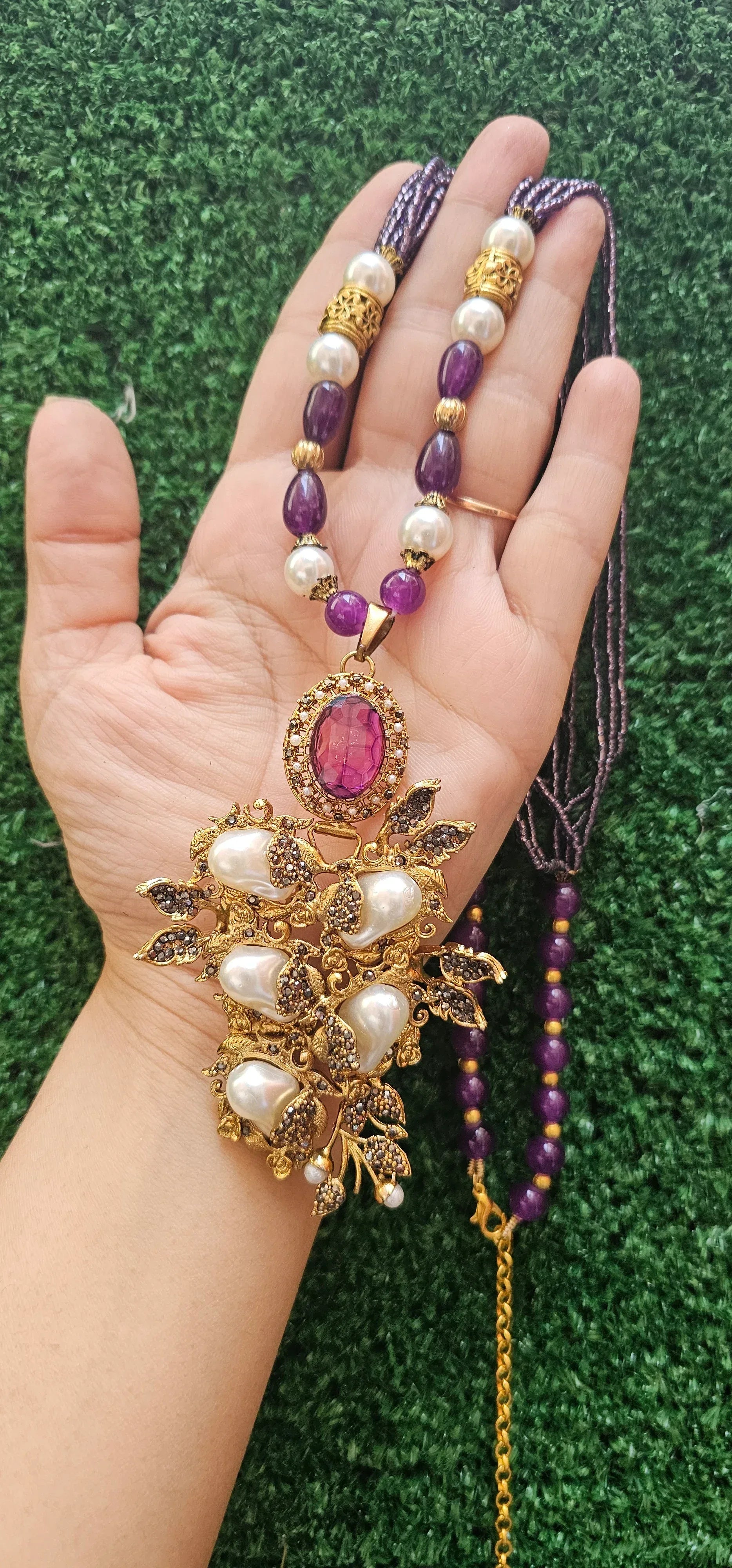 Handcrafted Turkish Mala Set with Earrings - HASWEAR