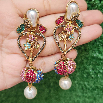 Handmade Multi-Colored Antique Earrings - HASWEAR