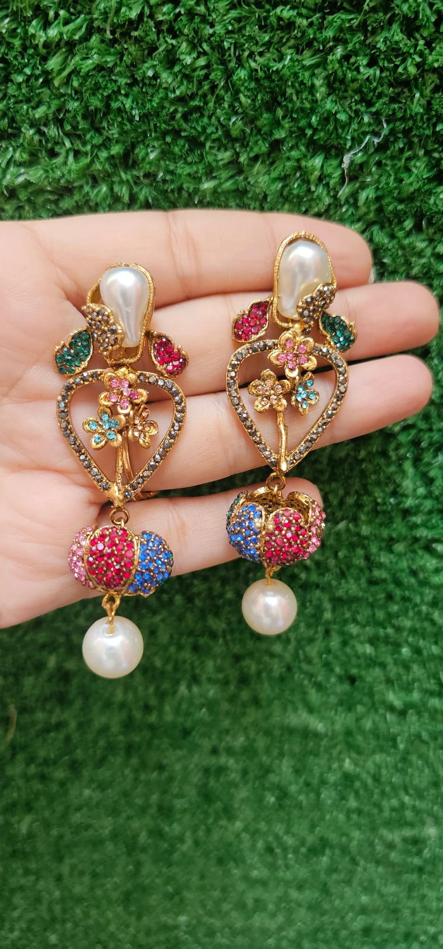 Handmade Multi-Colored Antique Earrings - HASWEAR