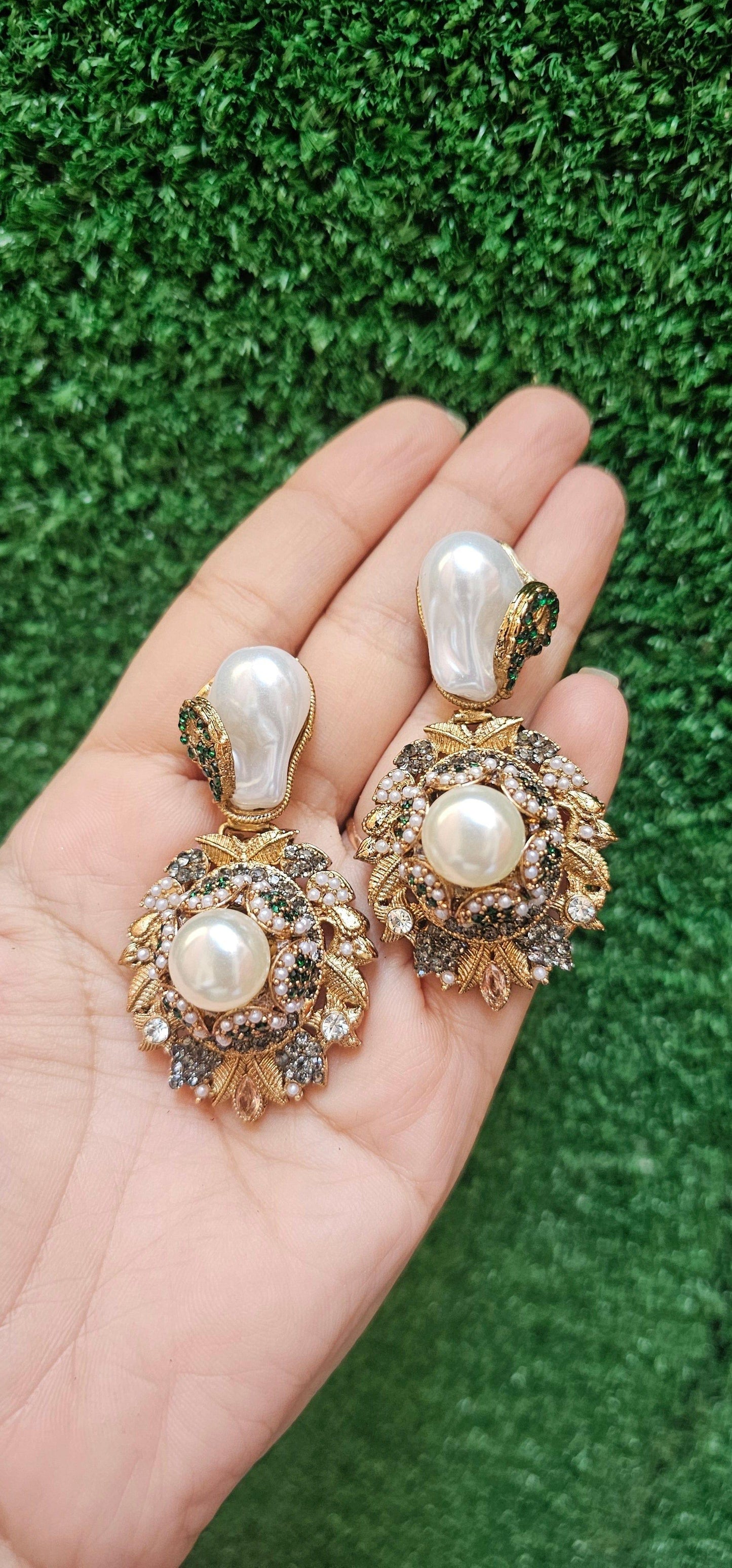 Handmade Green Turkish Earrings - HASWEAR