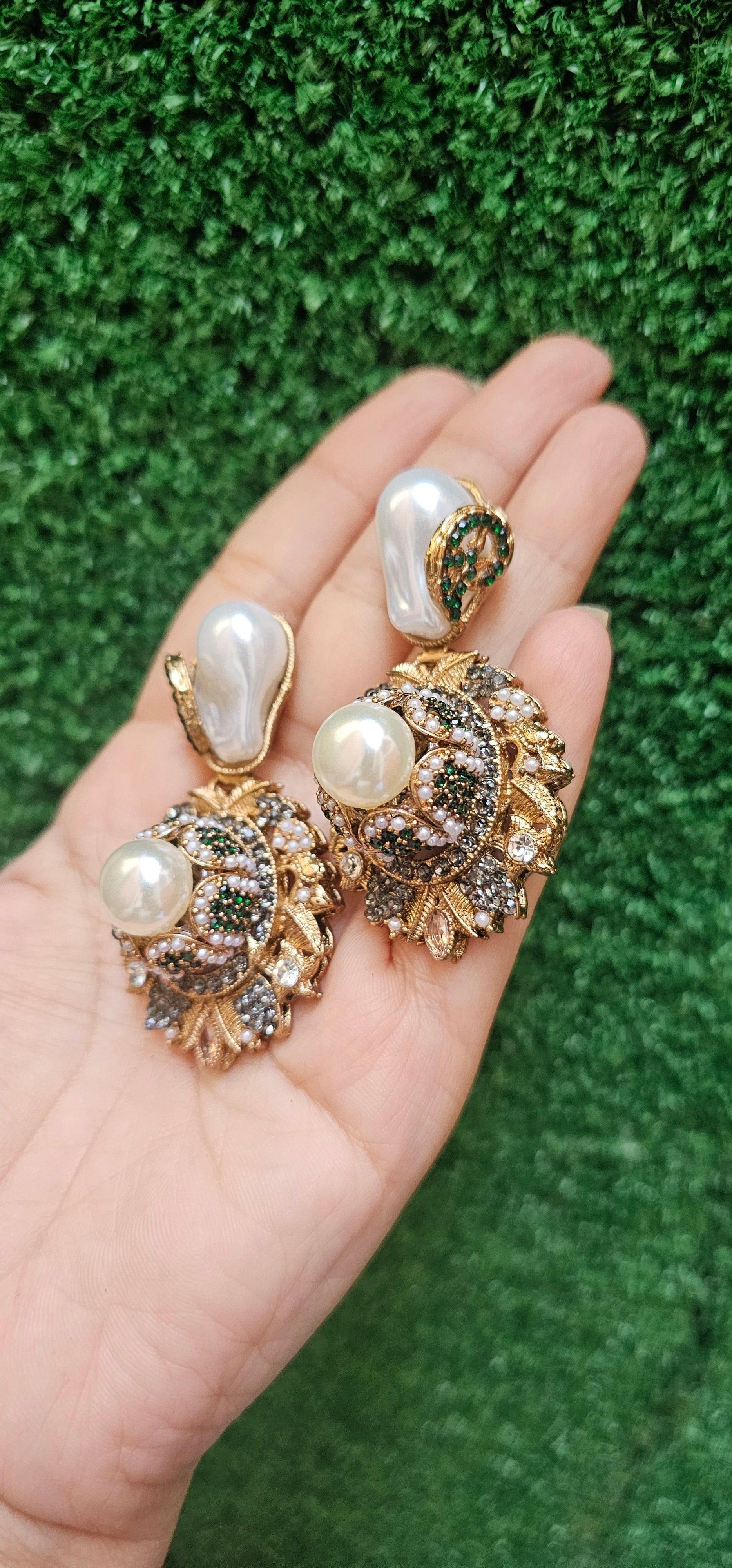 Handmade Green Turkish Earrings - HASWEAR