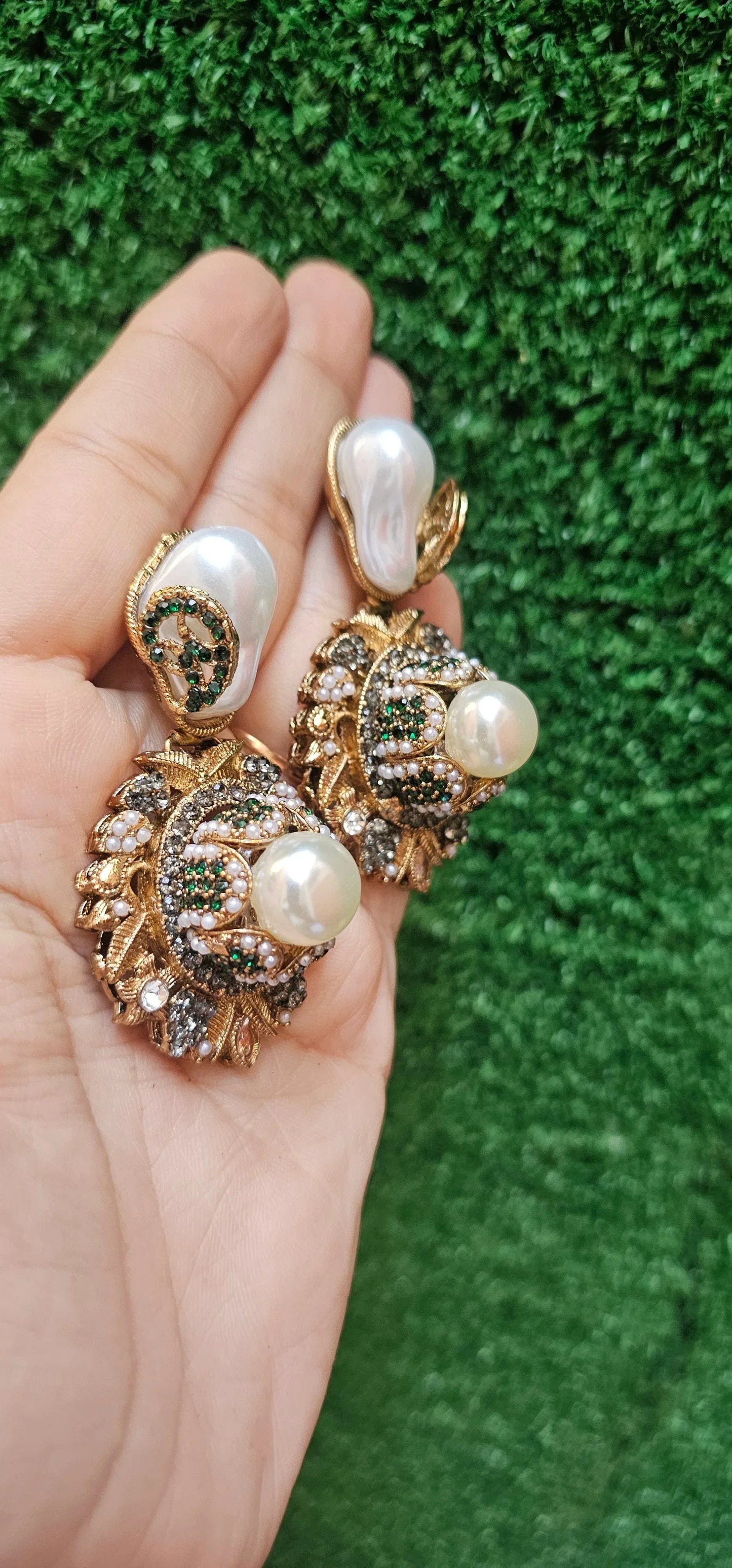 Handmade Green Turkish Earrings - HASWEAR