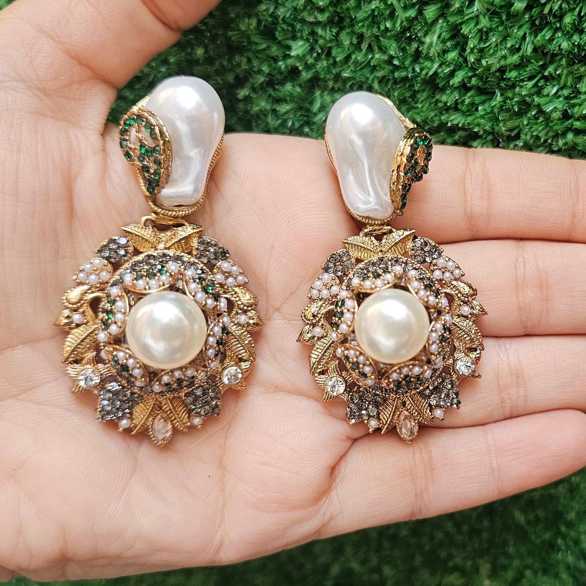 Handmade Green Turkish Earrings - HASWEAR