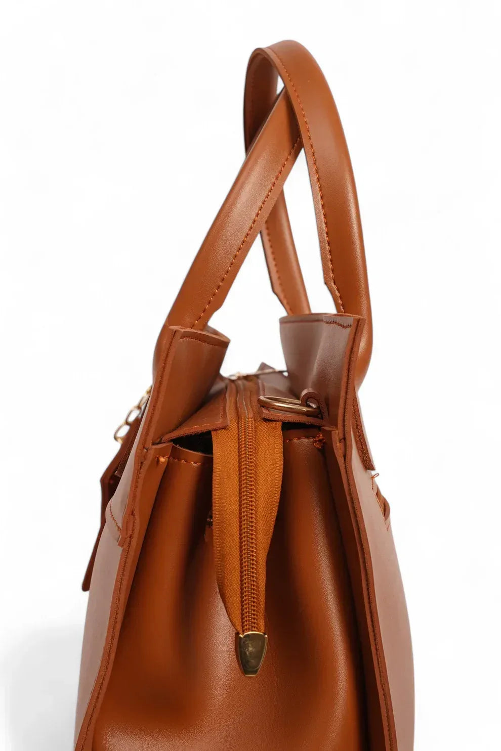 Modern Chic Brown Tote - HASWEAR