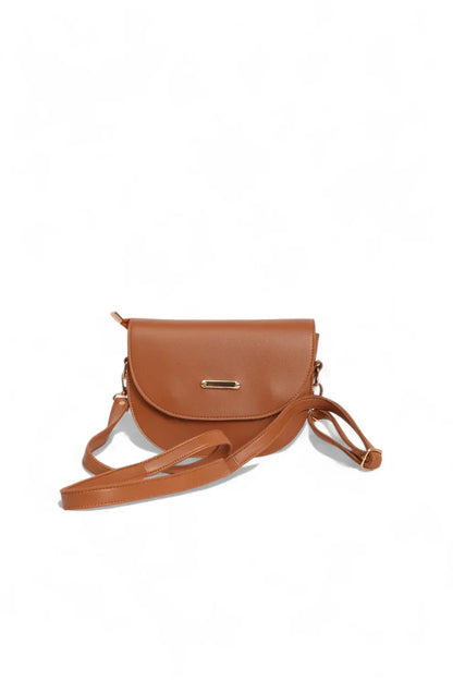 Chic Brown Dual Strap Bag - HASWEAR