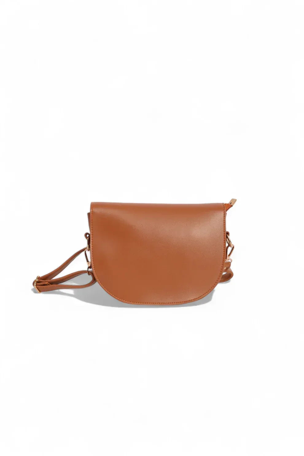 Chic Brown Dual Strap Bag - HASWEAR