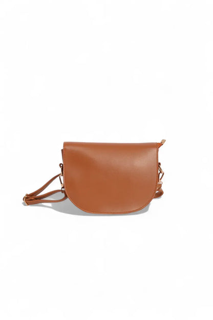 Chic Brown Dual Strap Bag - HASWEAR