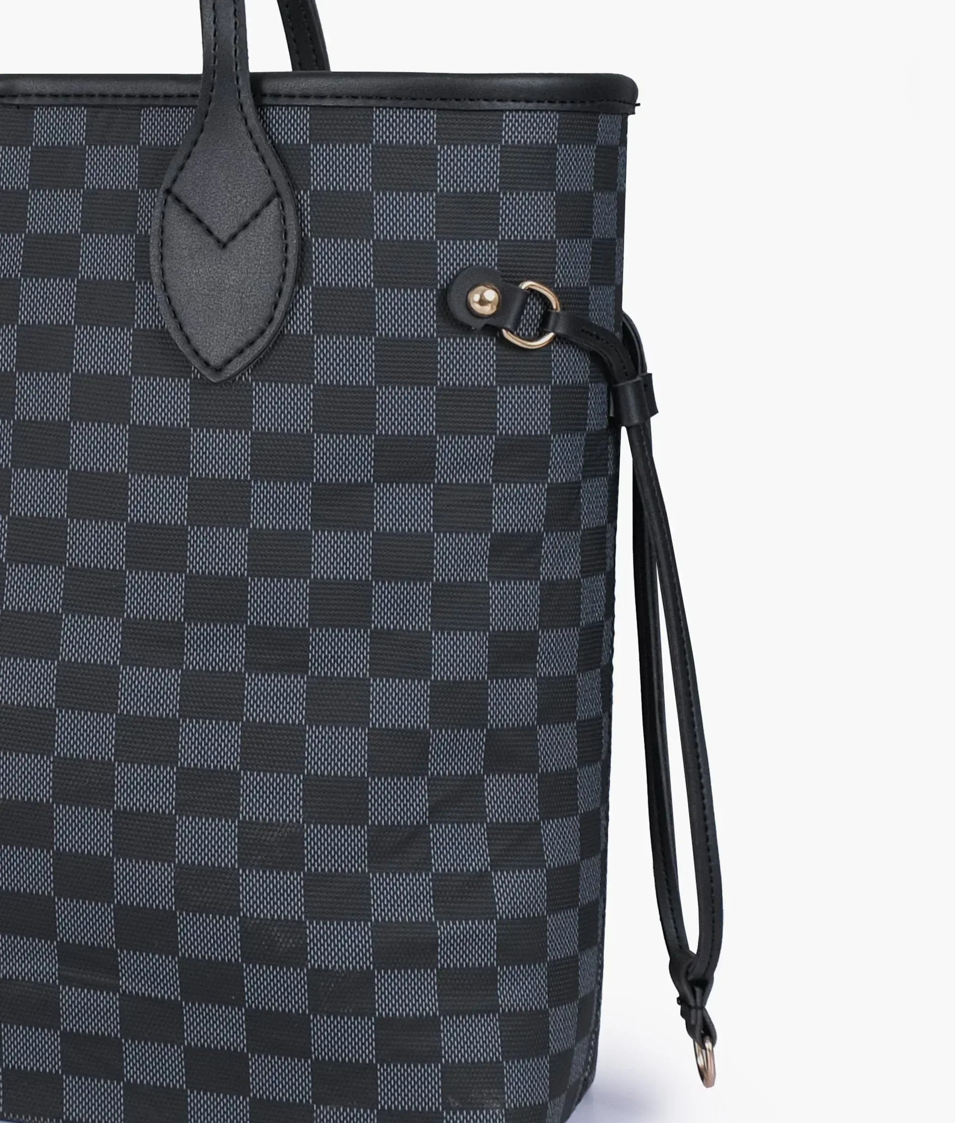 The Haswear Checkered Tote Black - HASWEAR